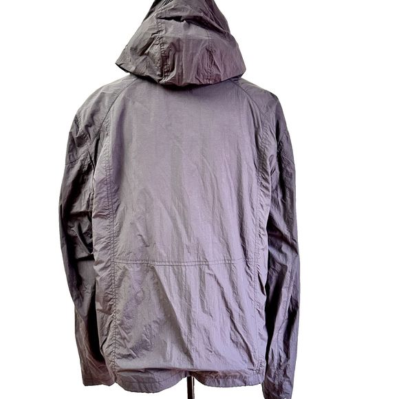 Cole Haan Men's Hooded Jacket SZ M Black Lined Windbreaker Soft Hooded Full Zip - Picture 5 of 16